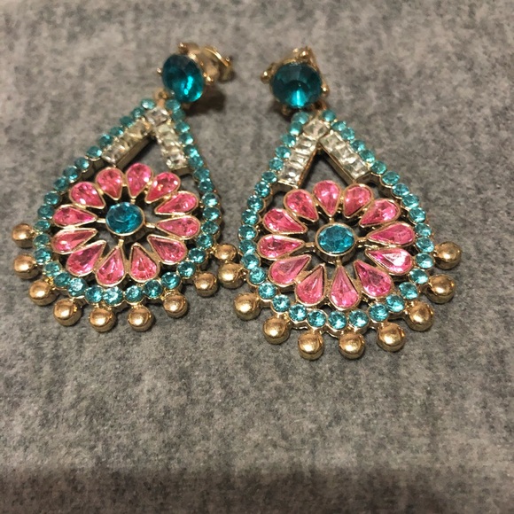 Sparkle Raindrop Earrings - Picture 1 of 2